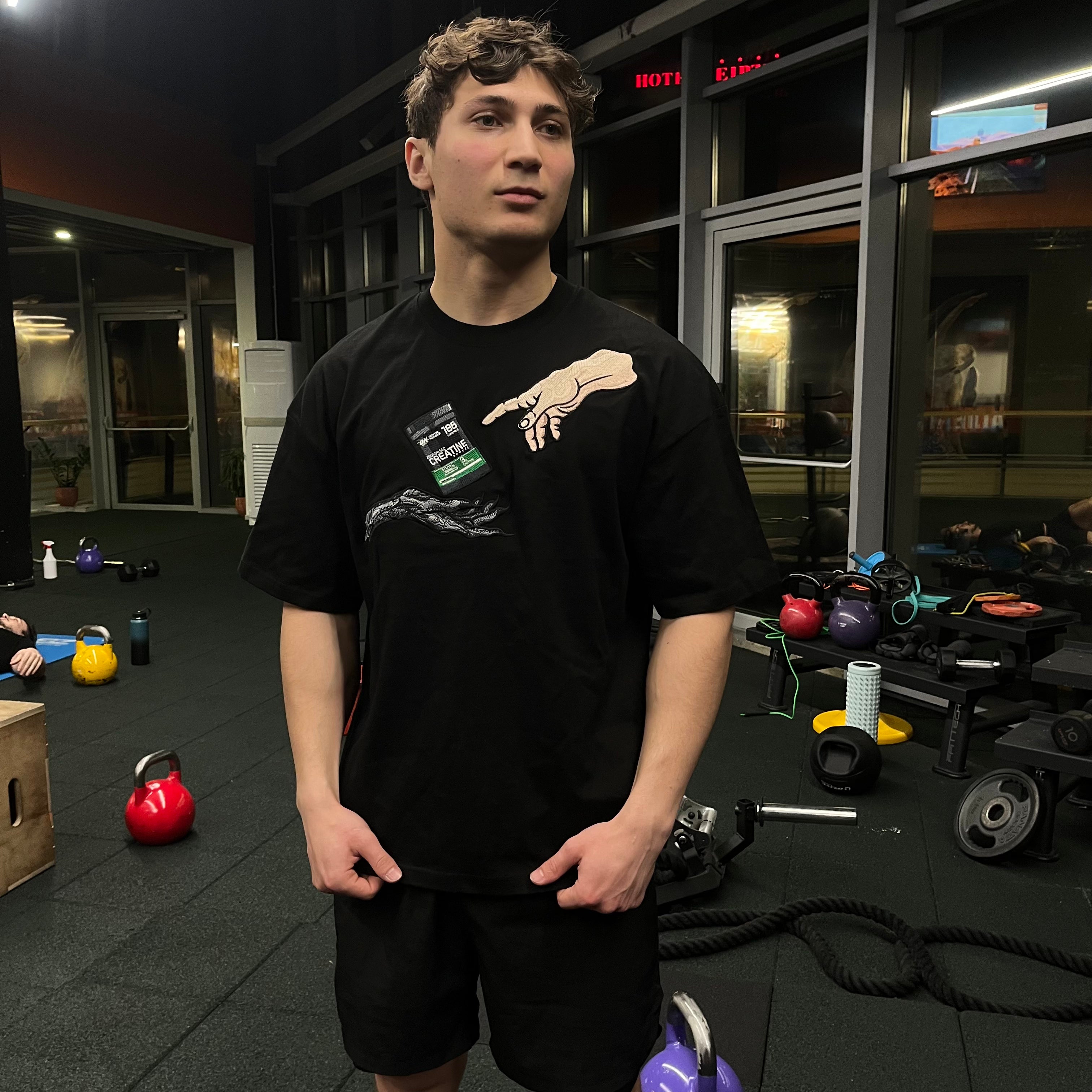 Gym | Holy Pump by Creatine embroidered T-shirt